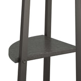 4-Tier Corner Shelf Black 45.5x31.5x150 cm 336393