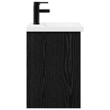 Bathroom Vanity Unit with Tap Black Oak 42 x 40 x 74.5 cm 889530