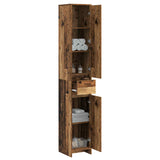 Bathroom Cabinet Old Wood 30 x 33 x 190 cm Engineered Wood 890758