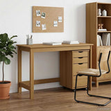 Desk and Rolling Cabinet Set MOSS 2 pcs Honey Brown 3438790