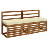 2-Piece Bench Cushions SOEST 2 pcs 100% Polyester Cream 949811
