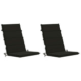 High Back Chair Cushion GEMERT 2 pcs 100% Polyester Black 946080