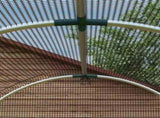 Galvanised Steel Fruit Cage, Plant Protection Tent with Zipped Door, 1.2 x 2.4 x 1.9m, Black T3398P311621