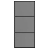 Sliding Door 90 x 205 cm Tempered Glass and Aluminium 42054109
