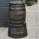 ZNTS Nature Stand for Rainbutt With Wood Look 45x28.5 cm Brown 423516