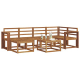 Outdoor Sofa Set 7 pcs Natural Solid Acacia Wood 3366677