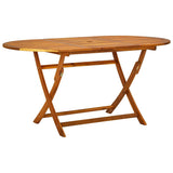 7 Piece Garden Dining Set Solid Wood Acacia and Textilene 3279284