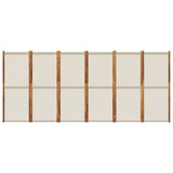6-Panel Room Divider Light Grey 420x180 cm 4003358