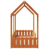 Kids' House Bed Frame without Mattress Wax Brown 80x160 cm 850697