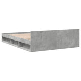 Bed Frame with Drawers without Mattress Concrete Grey 135x190 cm Double 3280772