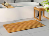 Bath Mat Natural 100 x 53 cm Solid Acacia Wood 42025261