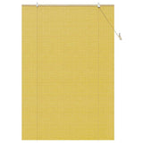 Roller Blind Yellow 150 x 220 cm Bamboo 42006877