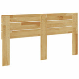 Headboard 135 cm Solid Wood Oak 851978