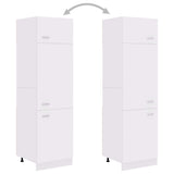 Refrigerator Cabinet Lyon White 60x57x207 cm Engineered Wood 802538