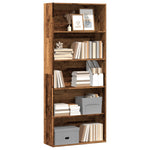 Book Cabinet Old Wood 80x30x189 cm Engineered Wood 3314676