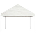 Gazebo with Roof White 4.46x4.08x3.22 m Polyethylene 3155510