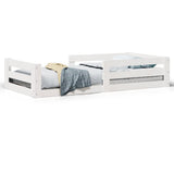 Bed Frame without Mattress White 80x200 cm Solid Wood Pine 855679