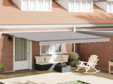 Awning Frame Light Grey 400 x 300 cm Polyester with PU coating 3330653