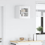 Wall Glass Cabinet LUCCA High Gloss White 40 x 31 x 40 cm 884842