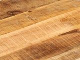 Table Top 110x50x2.5 cm Oval Solid Wood Rough Mango 370107