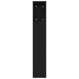Headboard Cabinet Black 220x18.5x104.5 cm 811962