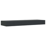 Floating Wall Shelf with Drawer Black 80x25x8 cm 288206