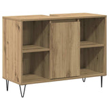 Bathroom Cabinet Artisan Oak 80 x 33 x 60 cm Engineered Wood 873896