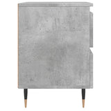 Bedside Cabinet Concrete Grey 40x35x50 cm Engineered Wood 826868