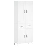 Highboard White 69.5x34x180 cm Engineered Wood 3199889