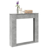 Fireplace Surround Concrete Grey 100x20x100 cm Engineered Wood 854574