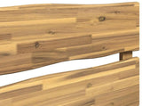 Live Edge Headboard ROSTOCK White 200 cm Solid Acacia Wood 903280