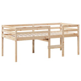 High Sleeper Bed without Mattress 90x200 cm Solid Wood Pine 3282052