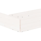 Sandbox with Seats White Octagon Solid Wood Pine 825024
