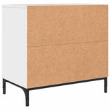 Bedside Table with Drawer High gloss white 63.5 x 36 x 61 cm 883468