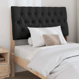 Upholstered Headboard Black 90 cm Solid Pine Wood 879361