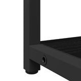 Bathroom Furniture Set with Shelf 3 pcs Black Engineered wood 3334356