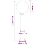Bollard Lights 3 pcs 80 cm Stainless Steel IP44 4006096