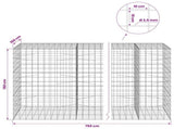 Gabion with 3.5 mm Wire and 10x10 cm Mesh 750x100x150 cm 3463425