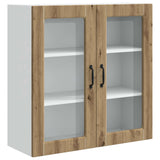 Wall Glass Cabinet PORTO Artisan Oak 80 x 31 x 80 cm 885424