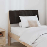 Upholstered Headboard Black 75 cm Solid Pine Wood 879261