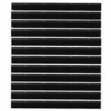 Screw-on Door Brush Seals 12 pcs Black 100 cm Aluminium Alloy 42019592