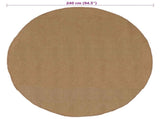 Area Rugs Natural 240 cm Jute 42010795