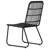 ZNTS 7 Piece Outdoor Dining Set Poly Rattan and Glass 3060247