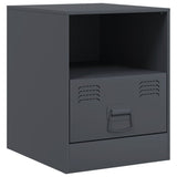 Bedside Cabinet Anthracite 34.5x39x44 cm Steel 841755