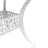 Bistro Set White Cast Aluminium Medium Durable Bistro Set 3216347