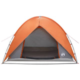 Camping Tent with Rainfly Water-resistant Dome Grey and Orange 42028522