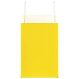 Paper Bags 250 pcs with Handles Yellow 32x17x25 cm 4102013