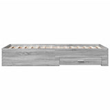 Bed Frame Grey Sonoma Engineered Wood Single Bed Frame 3280424