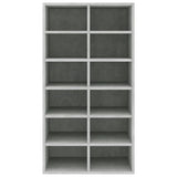 Shoe Rack Concrete Grey 54x34x100.5 cm Engineered Wood 800400