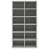 Shoe Rack Concrete Grey 54x34x100.5 cm Engineered Wood 800400